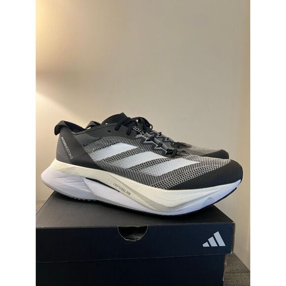 Adidas Adizero Boston 12 Running Shoes – Men’s Size 8 | Core Black / Carbon main image 4